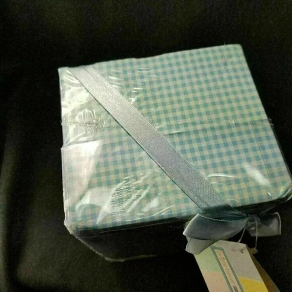 Baby Boy‎ Silver Plated Keepsake Set Photo Frame and Block Blue Gift Box New